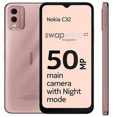 Cellphone Nokia C32 Dual SIM 4G LTE 6.5&Prime; 50.0MP Original Mobile Phone