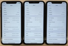 LOT OF THREE TESTED USED BLACK GSM UNLOCKED iPhone XR, 64GB A1984 MH3F3LL/A.