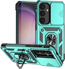 Samsung Galaxy S24 Plus Case, Soft Silicone Rubber Bumper Hard Plastic Phone Cas