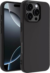 iPhone 16 Pro Max Phone Case, Black Anti-Fingerprint Protective Bumper Matte Cov