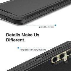 Galaxy A35 5G Case, Heavy Duty Protective Case with 3 Layers Rugged Rubber Cover