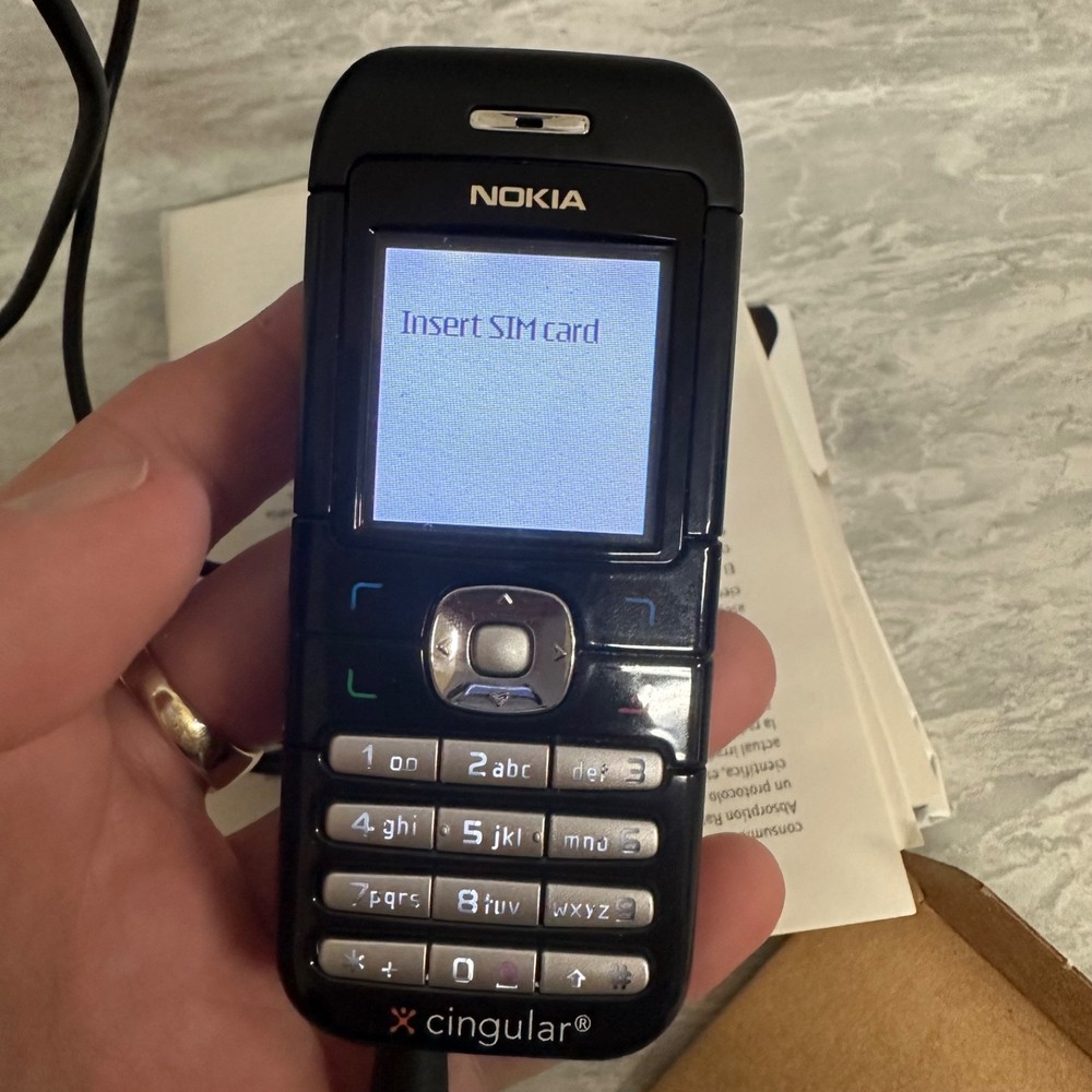 Nokia Cell Phone 6030 Black Classic Basic Button 2G Mobile Phone – Works