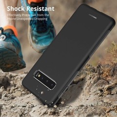 For Samsung Galaxy S10 Case -Shockproof Ultra-Thin Frosted TPU Non-Slip – Black