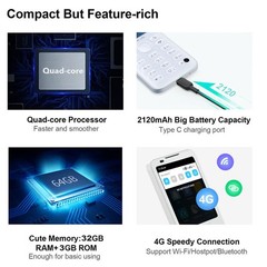 MINI QIN F21 PRO 4G LTE Android 11 Smartphone Slim QWERTY Keyboard Phone Mobile
