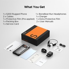 DOOGEE S200 5G Rugged Smartphone Unlocked 48GB+256GB Android16 10100mAh NFC 2026