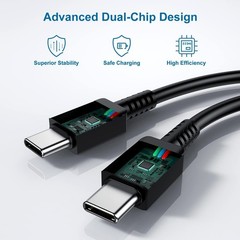 2 Pack 25W Fast Charging USB-C Wall Adapter with 6ft Cable for Samsung Galaxy S2