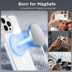 Magnetic Case for iPhone 14 Pro Max 6.7 inch, Not Yellowing Anti-Scratch (Clear)