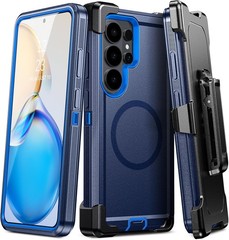 Samsung Galaxy S26 Ultra Case with Belt Clip Holster, Heavy Duty Protection Blac