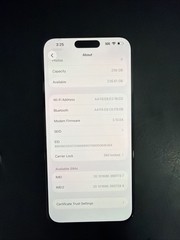 Apple iPhone 15 Pro Max 256GB Wi-Fi ONLY Fair Condition *For Parts / Repair*