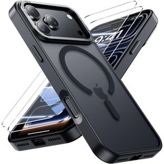 iPhone 17 Pro Max Case with 2X Screen Protectors, Military Grade Shockproof Cove