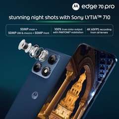 MOTOROLA edge 70 pro (Lily white 8GB, 256GB) Dimensity 8500 NFC Global Version.