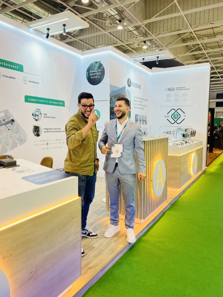 Airzone climate control hvac exhibition booth reception