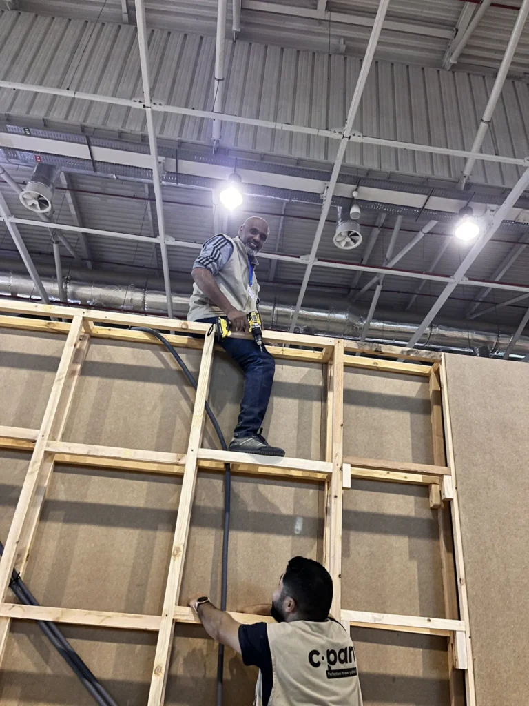 Exhibition stand timber frame construction cpany team