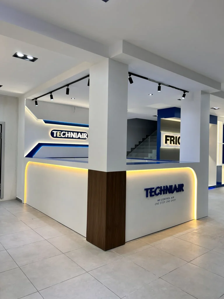 Techniair frigoline showroom reception